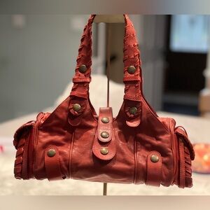 Chloé “Betty” Satchel – Rouge Red – Phoebe Philo Era Y2K Icon – Brass Hardware